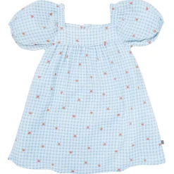 Infant & Toddler Girls Strawberry Gingham Puff Sleeve Dress