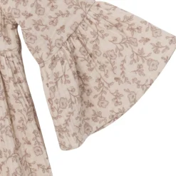 Infant & Toddler Girls Tan Floral Gauze Dress