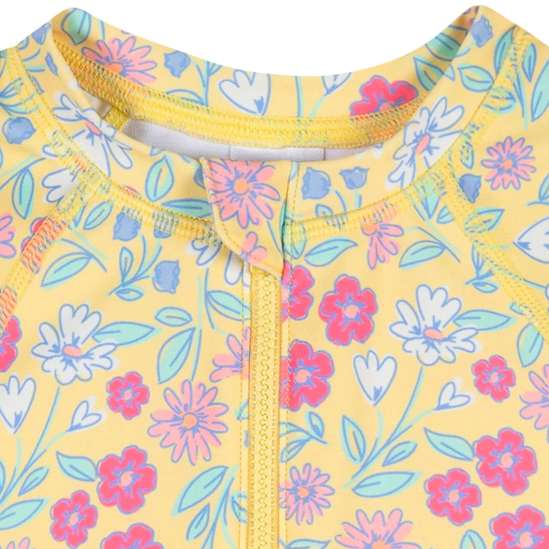 Infant & Toddler Girls UPF 50+ Floral Rash Guard Suit