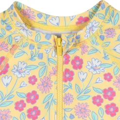 Infant & Toddler Girls UPF 50+ Floral Rash Guard Suit