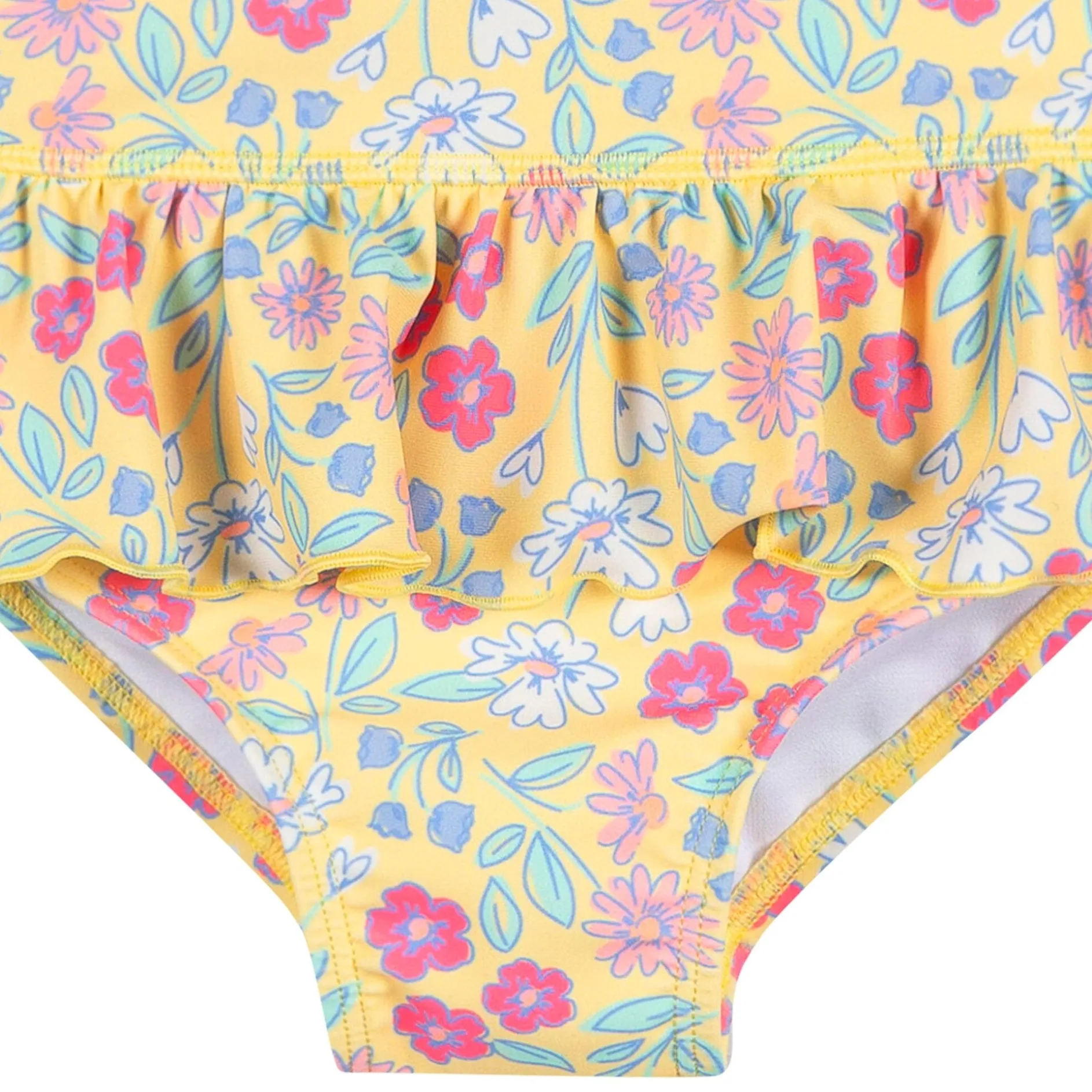 Infant & Toddler Girls UPF 50+ Floral Rash Guard Suit