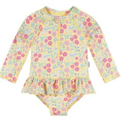 Infant & Toddler Girls UPF 50+ Floral Rash Guard Suit