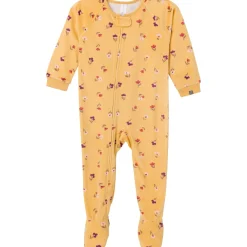 Infant & Toddler Girls Yellow Floral Footed Fleece Pajamas