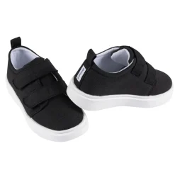 Infant & Toddler Neutral Black Strap Sneaker