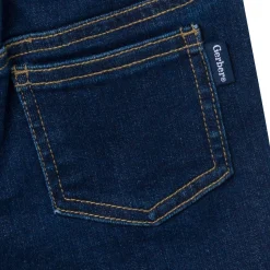 Infant & Toddler Neutral Dark Wash Denim Shorts