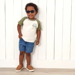 Infant & Toddler Neutral Light Wash Denim Shorts
