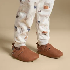 Infant & Toddler Neutral Medium Brown Clog With Strap