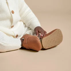 Infant & Toddler Neutral Medium Brown Clog With Strap