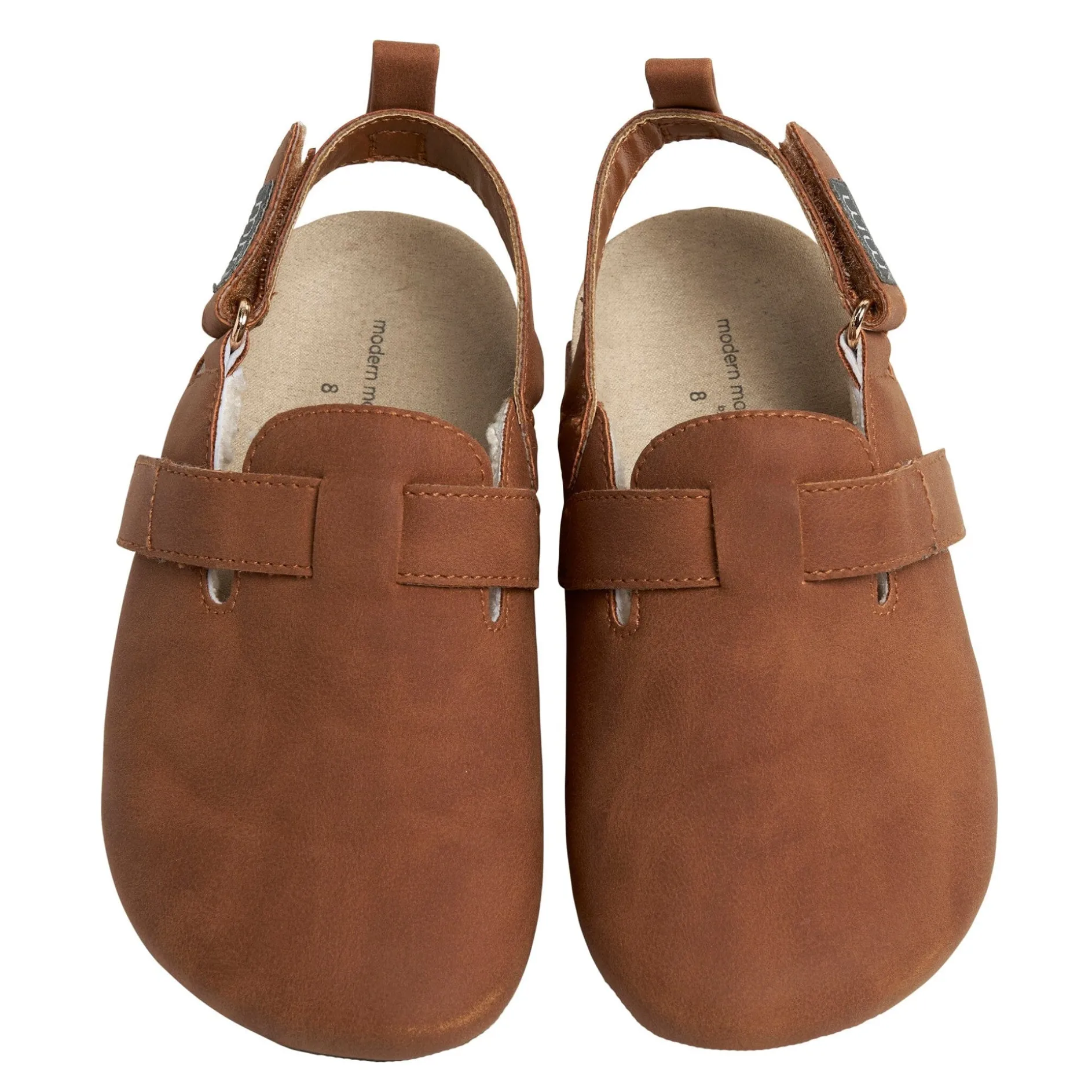 Infant & Toddler Neutral Medium Brown Clog With Strap