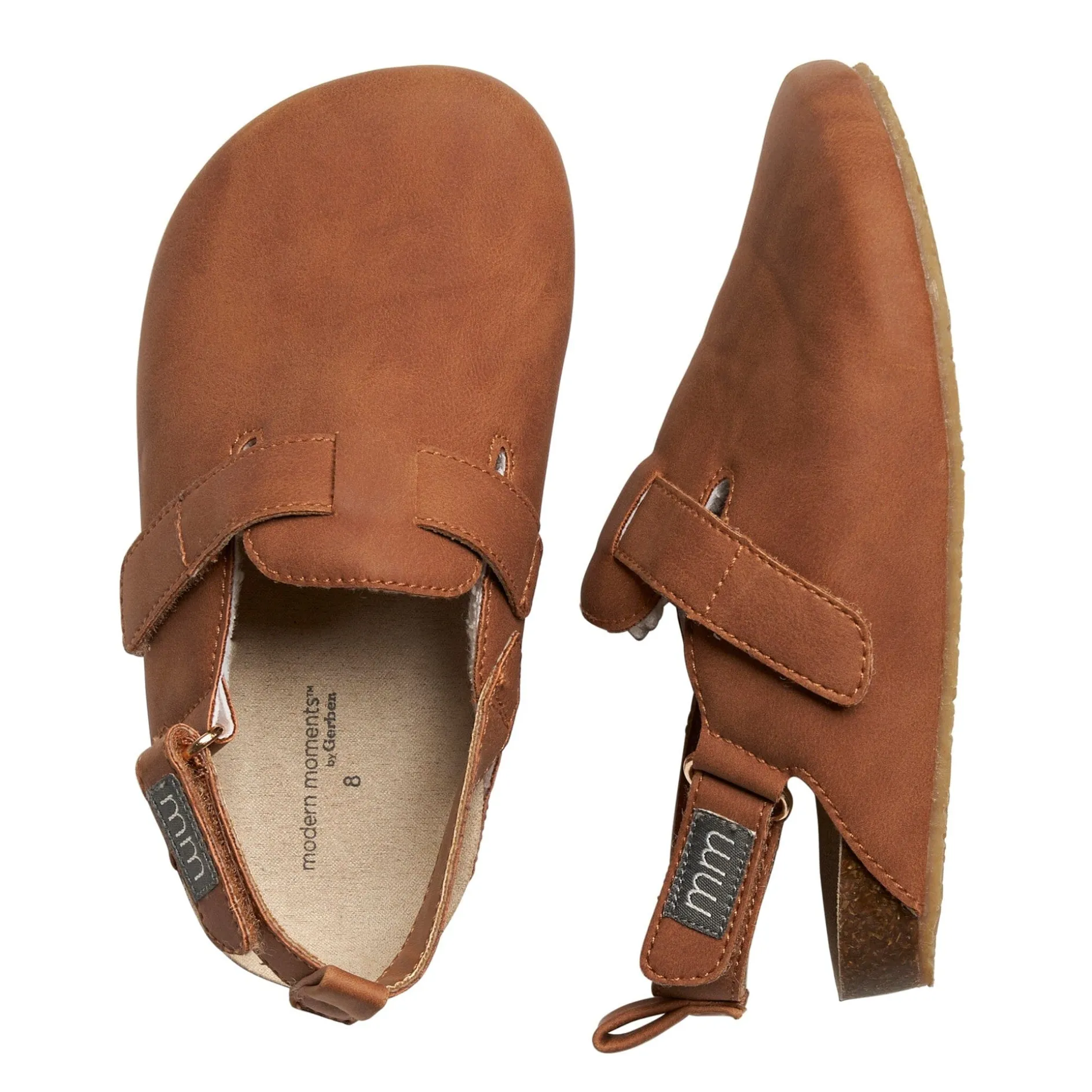 Infant & Toddler Neutral Medium Brown Clog With Strap