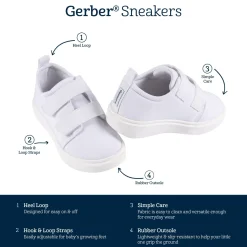 Infant & Toddler Neutral White Strap Sneaker