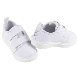 Infant & Toddler Neutral White Strap Sneaker