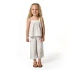 Mommy & Me Light Blue Stripe Top & Cropped Pants Bundle