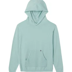 Mommy & Me 2-Piece Medium Sky Hooded Waffle Viscose Top & Legging Bundle
