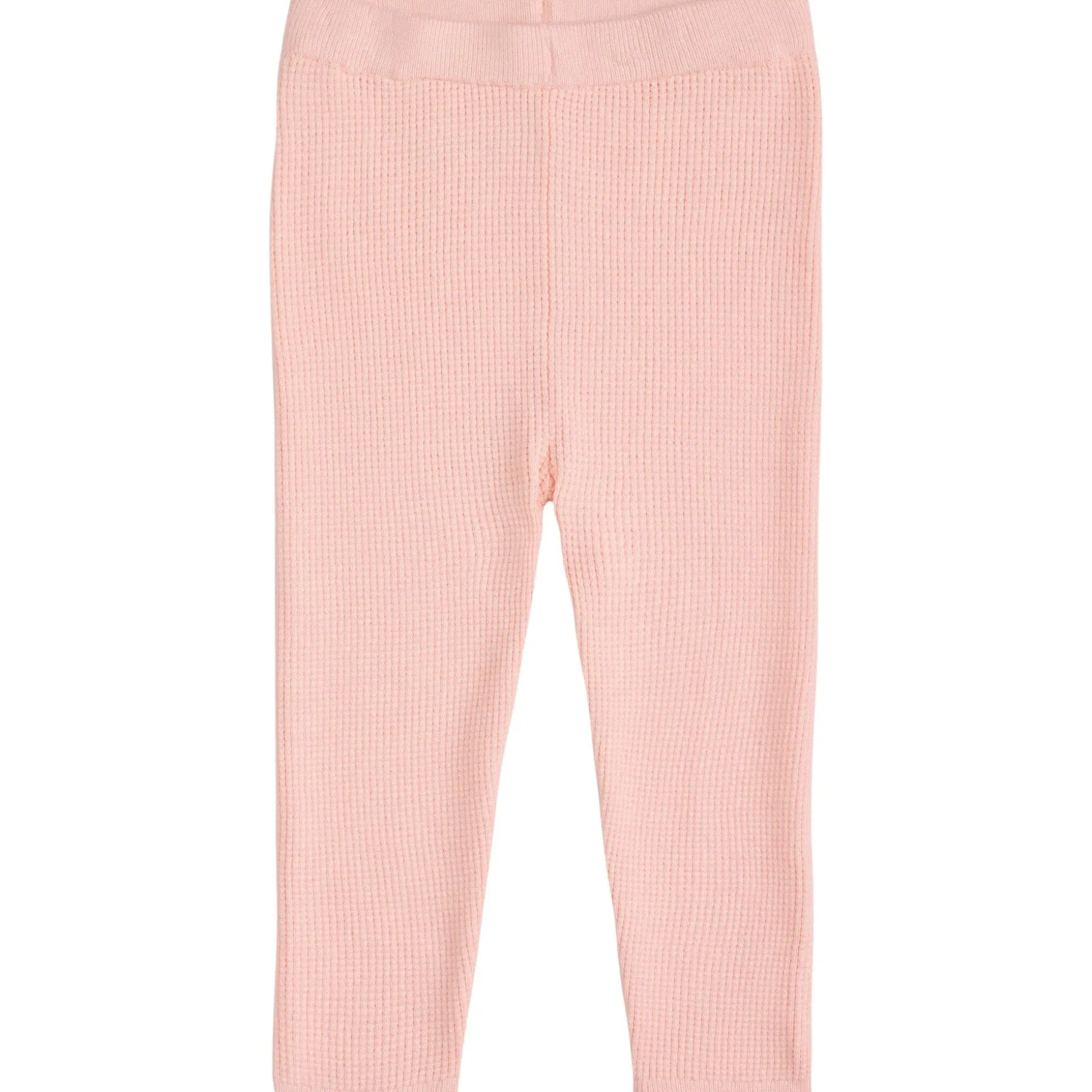 Mommy & Me 2-Piece Pink Hooded Waffle Viscose Top & Legging Bundle