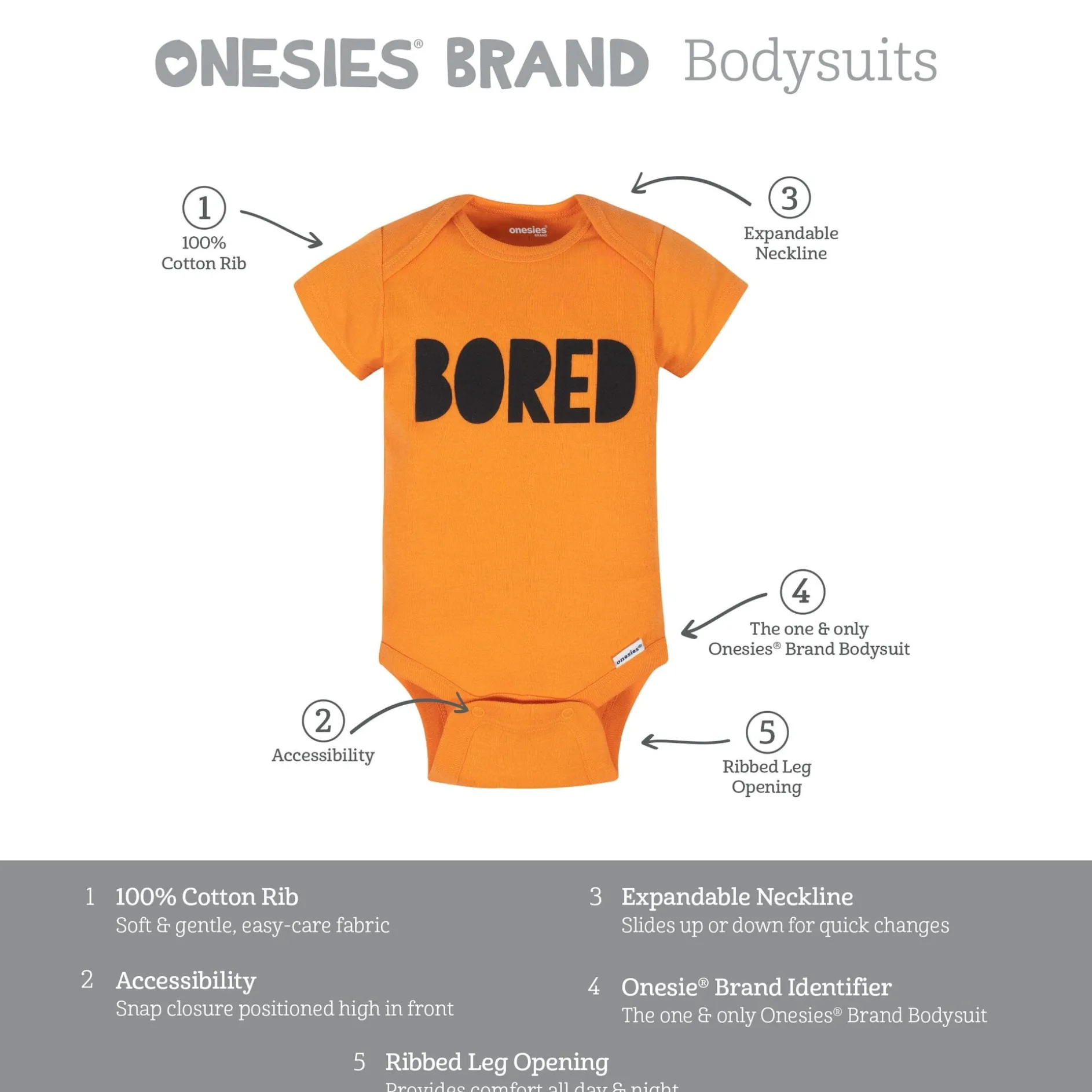 Onesies® Baby 8-Pack Funny & Hilarious Bodysuits
