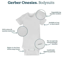 Onesies® Baby 5-Pack Solid Light Blue Bodysuits