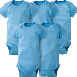 Onesies® Baby 5-Pack Solid Light Blue Bodysuits