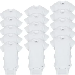 Onesies® 15-Pack Grow-With-Me White Short Sleeve Bodysuits Assorted Size Set
