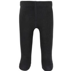 3-Pack Baby and Toddler Girls Black, Ivory, & Grey Heather Tights