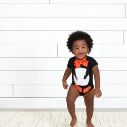 5-Pack Baby Black Premium Short Sleeve Onesies® Bodysuits