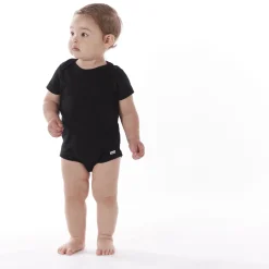 5-Pack Baby Black Premium Short Sleeve Onesies® Bodysuits