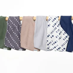 10-Pack Baby Boy Blue Arrows Jersey Bandana Bibs