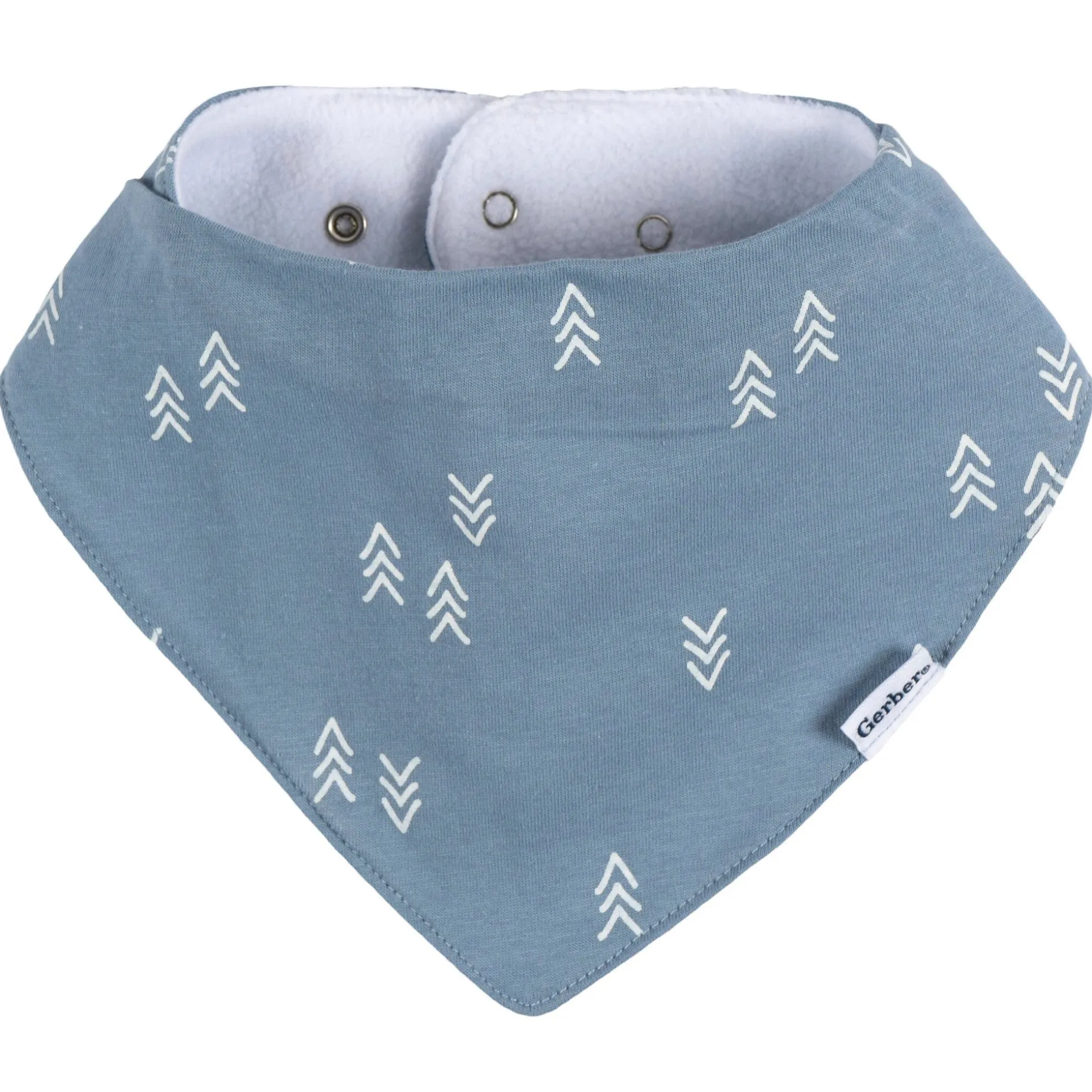 10-Pack Baby Boy Blue Arrows Jersey Bandana Bibs