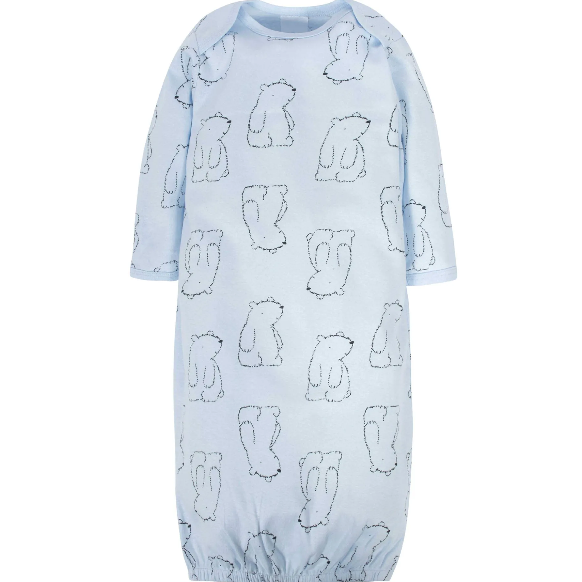 4-Pack Baby Boys Bear Gowns