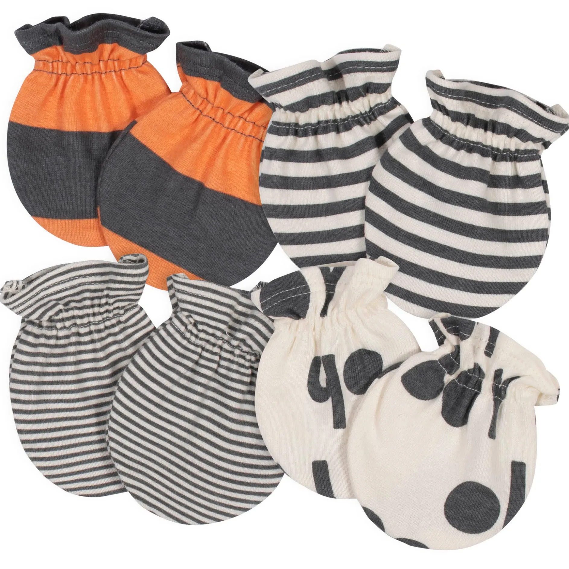 4-Pack Baby Boys Bicycle No Scratch Mittens