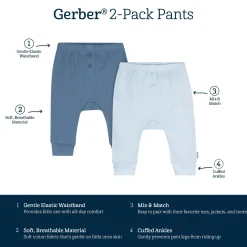 2-Pack Baby Boys Blue Pants
