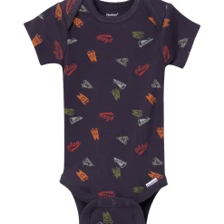 6-Pack Baby Boys Blue Plaid Bodysuits