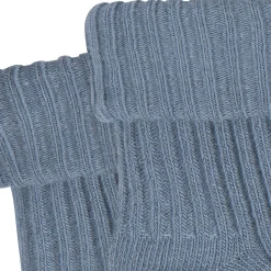 4-Pack Baby Boys Blue Rolled Cuff Ribbed Socks