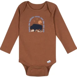 5-Pack Baby Boys Buffalo Long Sleeve Bodysuits