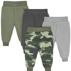 4-Pack Baby Boys Camo Microfleece Pants