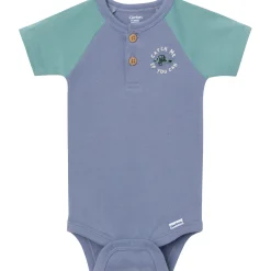 4-Pack Baby Boys Catch Me Fishing Short Sleeve Bodysuits