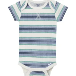 4-Pack Baby Boys Catch Me Fishing Short Sleeve Bodysuits