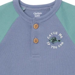 4-Pack Baby Boys Catch Me Fishing Short Sleeve Bodysuits