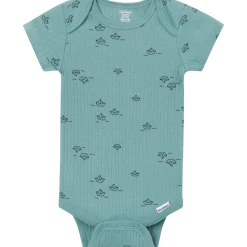 4-Pack Baby Boys Catch Me Fishing Short Sleeve Bodysuits