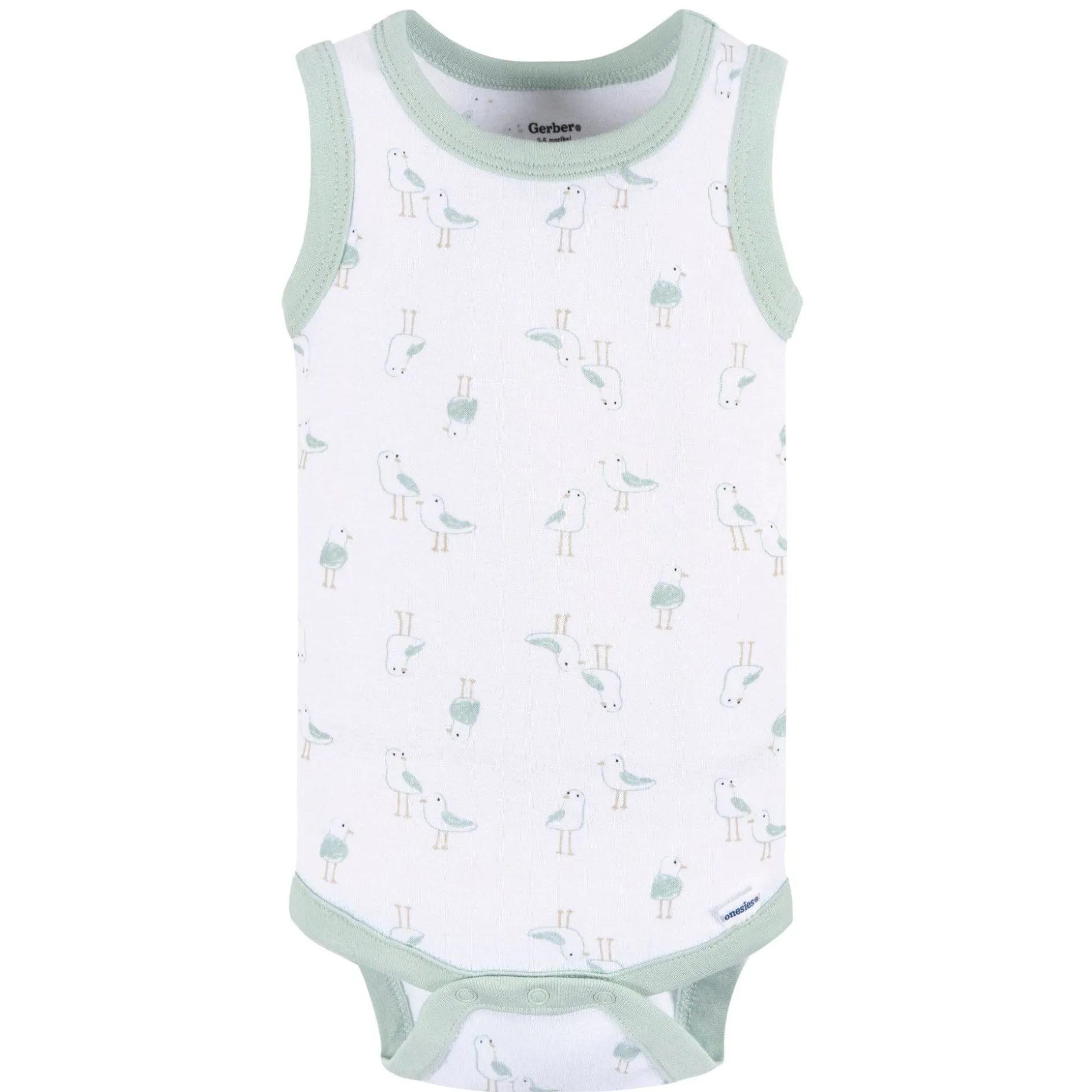 4-Pack Baby Boys Coastal Sleeveless Onesies® Bodysuits