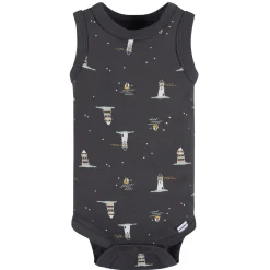 4-Pack Baby Boys Coastal Sleeveless Onesies® Bodysuits