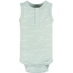 4-Pack Baby Boys Coastal Sleeveless Onesies® Bodysuits