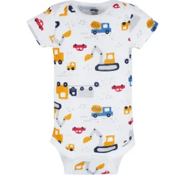 8-Pack Baby Boys Construction Zone Short Sleeve Onesies® Bodysuits