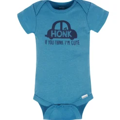 8-Pack Baby Boys Construction Zone Short Sleeve Onesies® Bodysuits