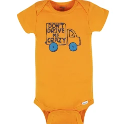8-Pack Baby Boys Construction Zone Short Sleeve Onesies® Bodysuits