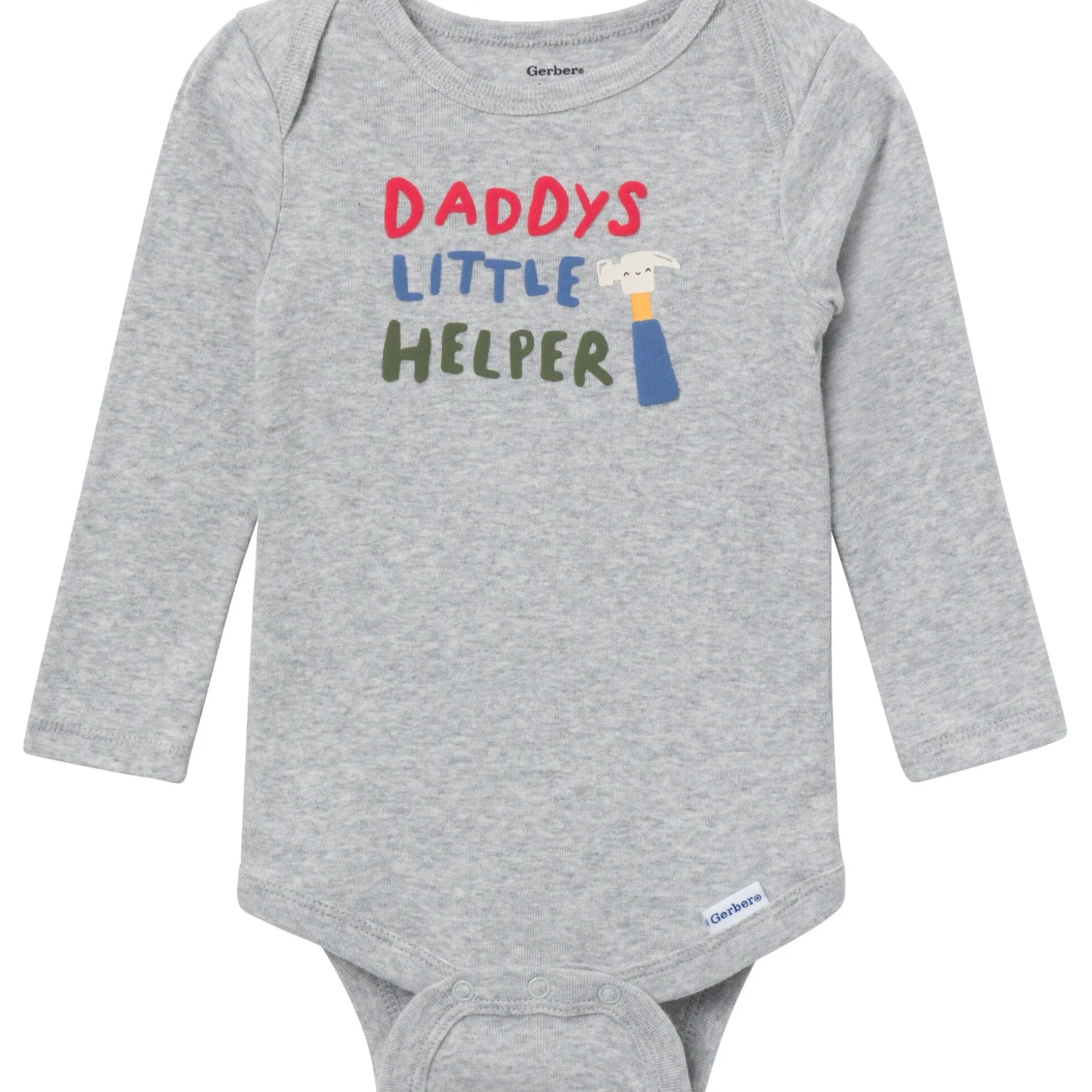 3-Pack Baby Boys Daddy's Little Helper Long Sleeve Onesies® Bodysuits