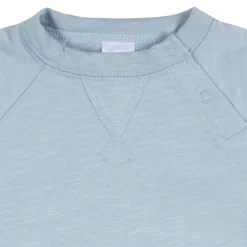2-Pack Baby Boys Dark Gray Tie Dye & Blue Raglan Sleeve Romper