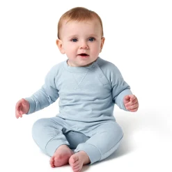 2-Pack Baby Boys Dark Gray Tie Dye & Blue Raglan Sleeve Romper