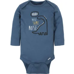 6-Pack Baby Boys Dinosaur Long Sleeve Onesies® Bodysuits