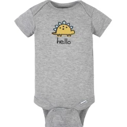 8-Pack Baby Boys Dinosaur Short Sleeve Onesies® Bodysuits